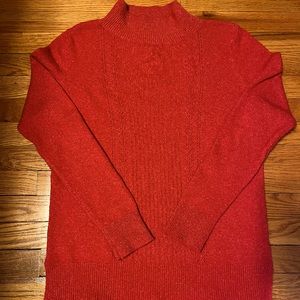 Old Navy Mock Neck
Pointelle Sweater Red